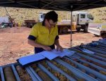 Core logging at Sirius drill site