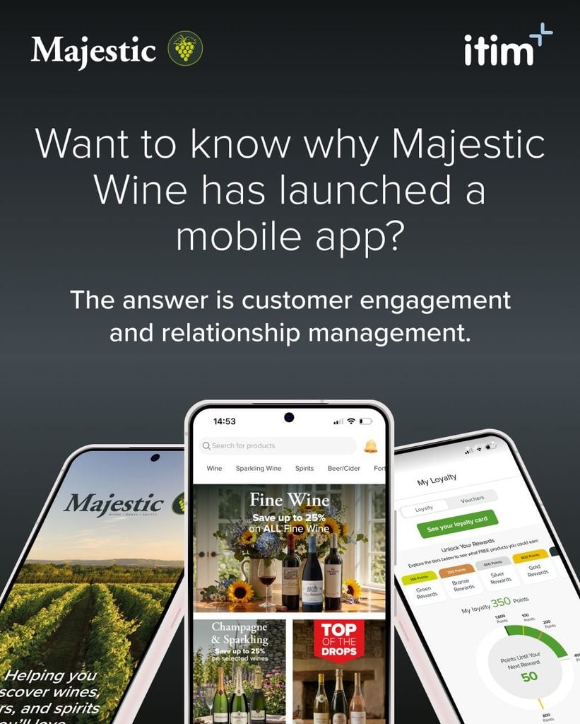 Majestic Wine launches app to drive customer engagement and store visits (ITIM) 1790955360183 (ITIM)
